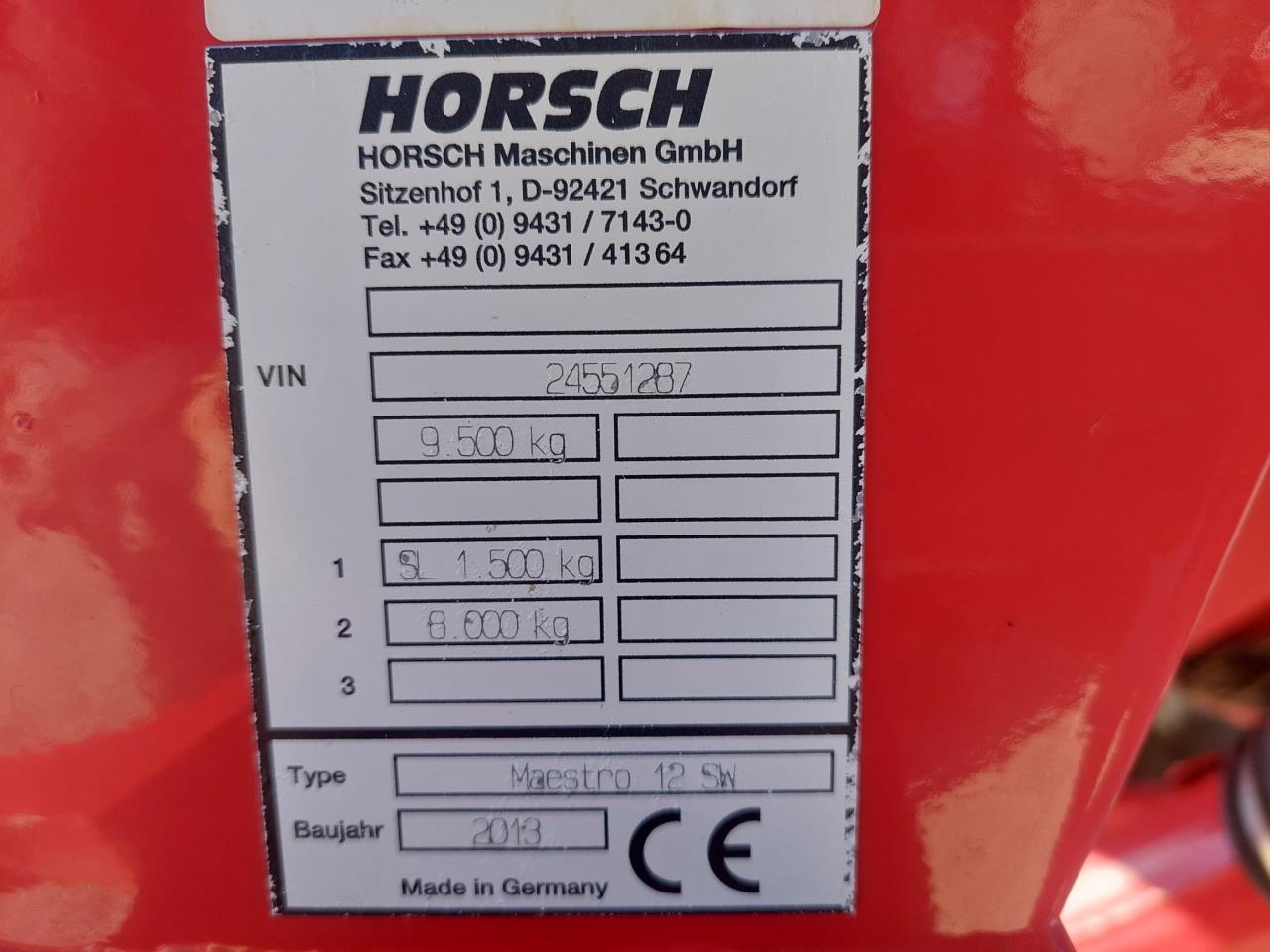 Horsch Maestro 12.75 SW