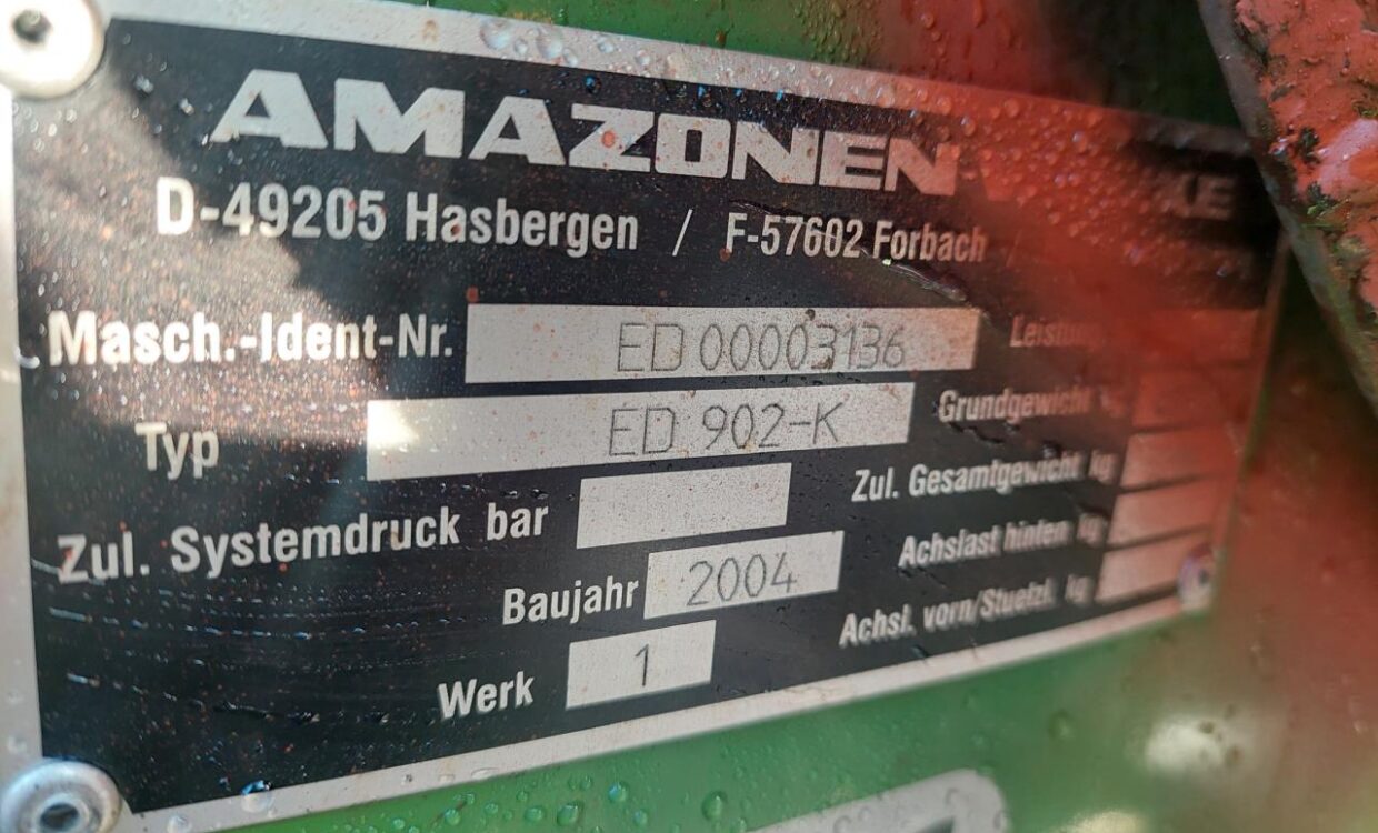 Amazone ED 902-K - 12 RÆKKET