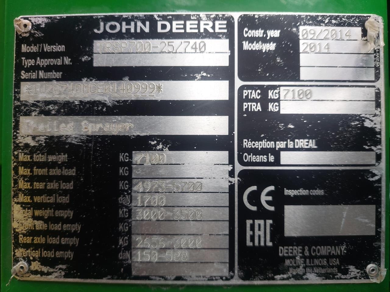 John Deere M740i - 28m (30m)