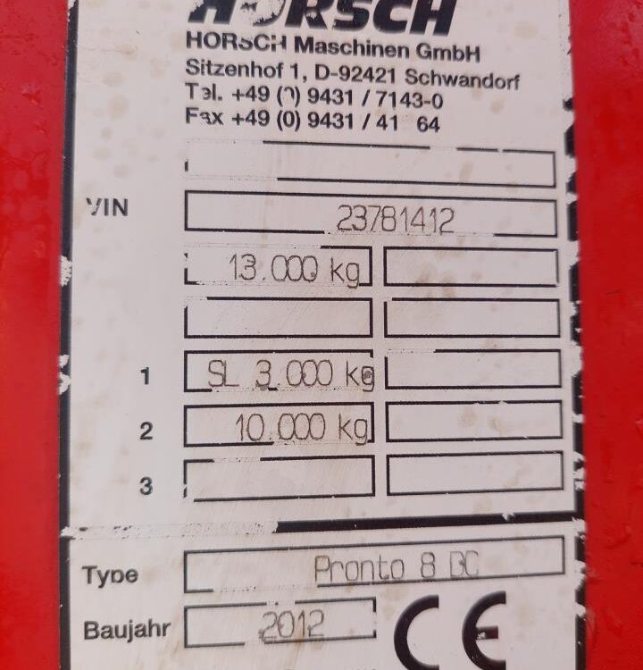 Horsch Pronto 8 DC