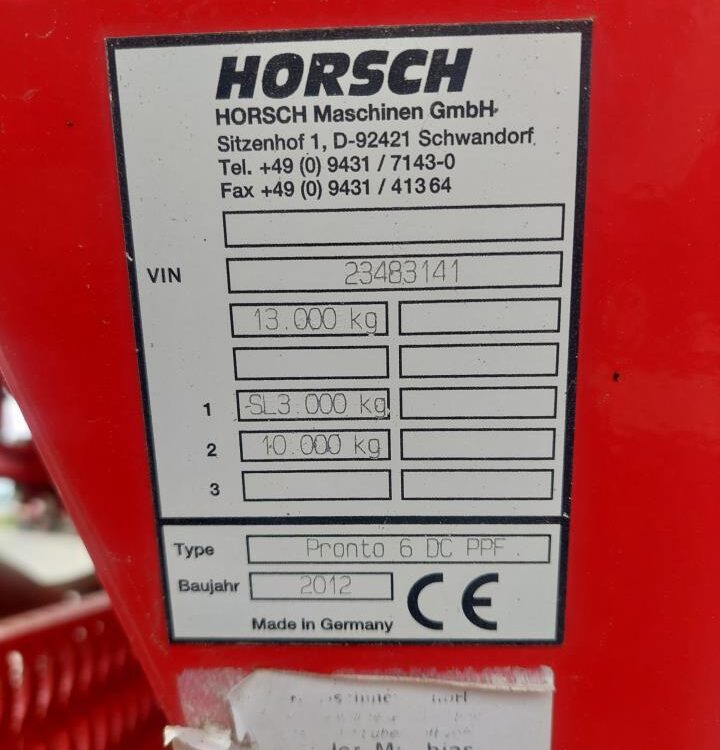 Horsch Pronto 6 DC PPF