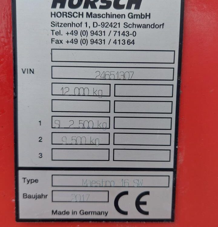 Horsch Maestro 16.75 SW