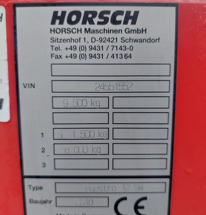 Horsch Maestro 12 SW