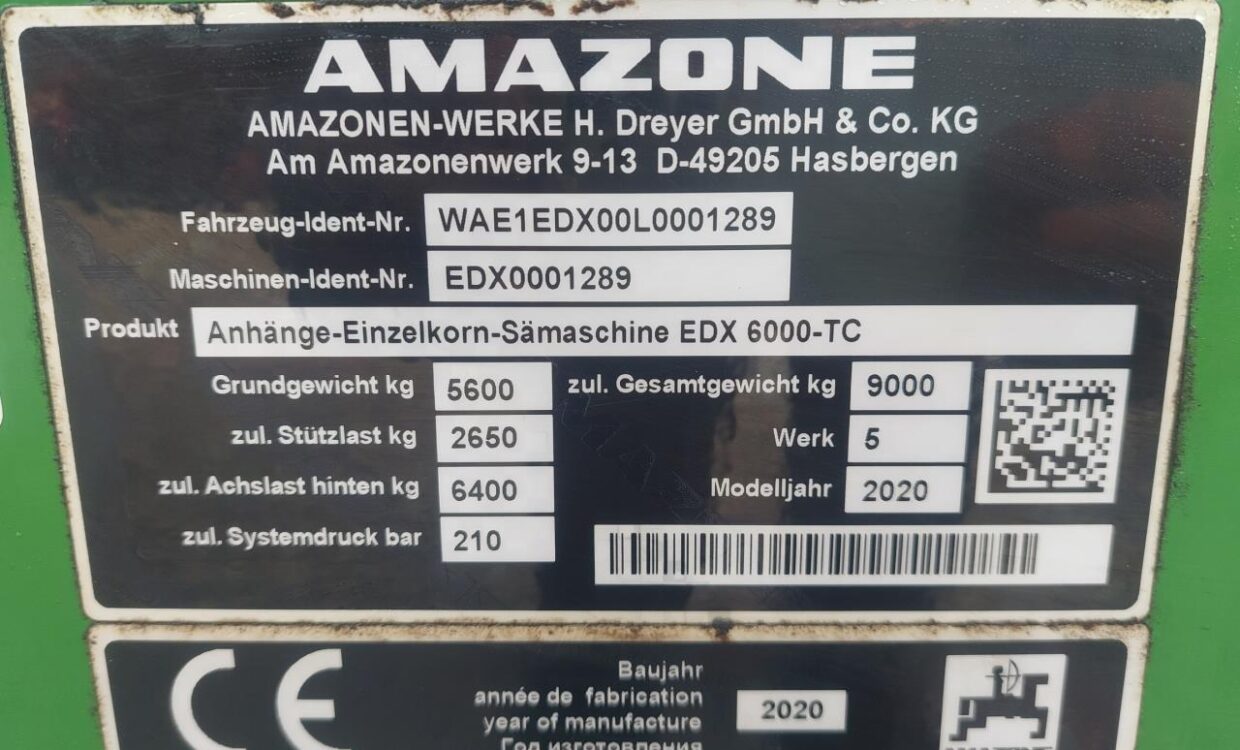 Amazone EDX 6000-TC