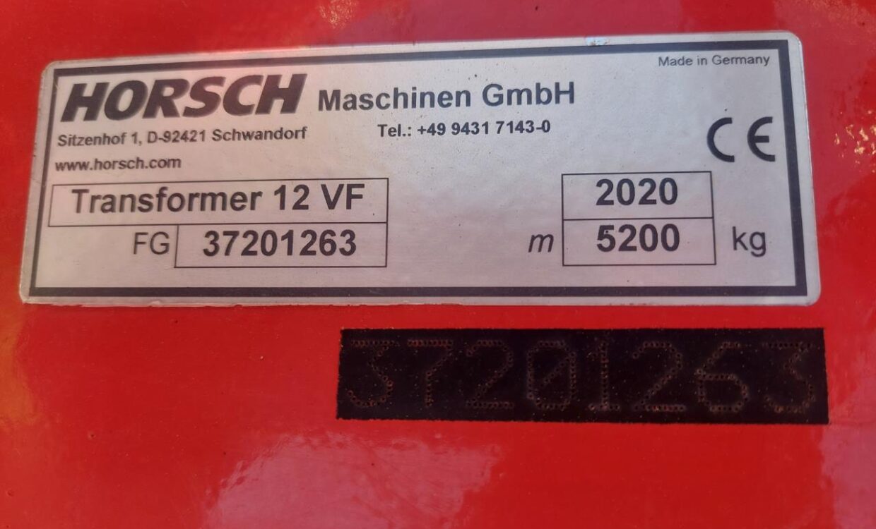 Horsch Transformer 12 VF