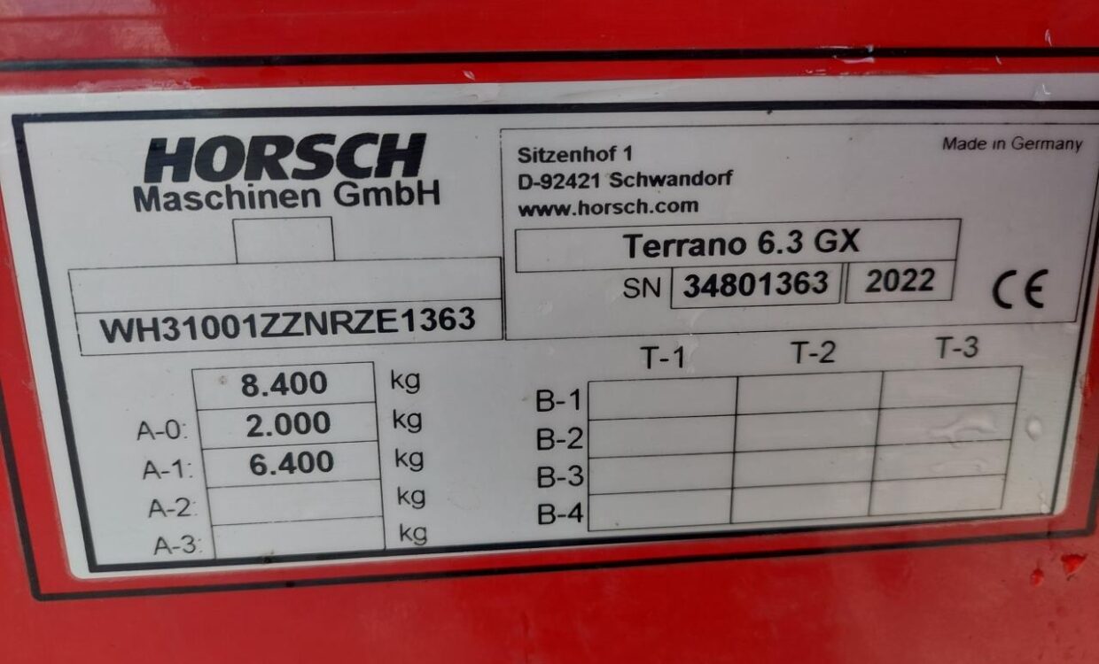 Horsch Terrano 6.3 GX