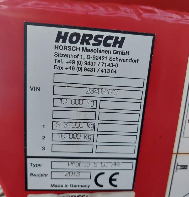 Horsch Pronto 6 DC PPF