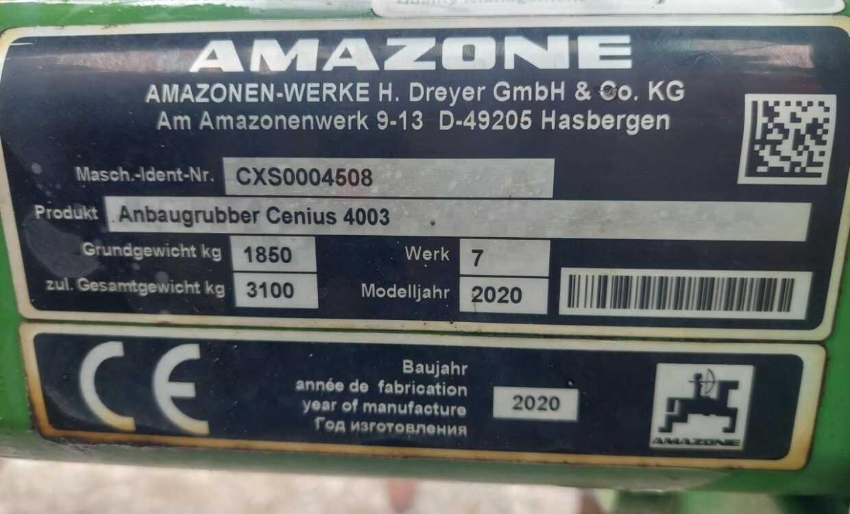 Amazone Cenius 4003