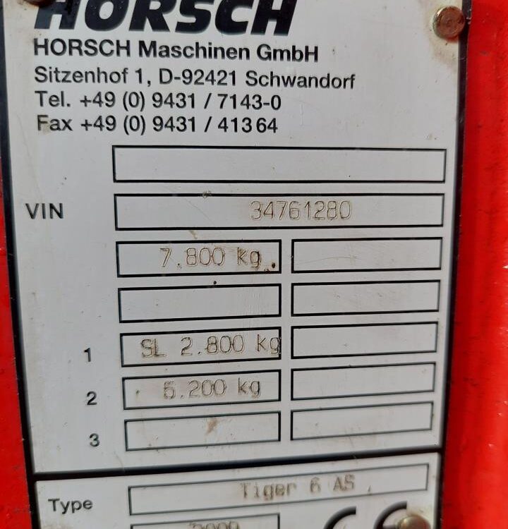 Horsch Tiger 6 AS / Pronto 6 TD