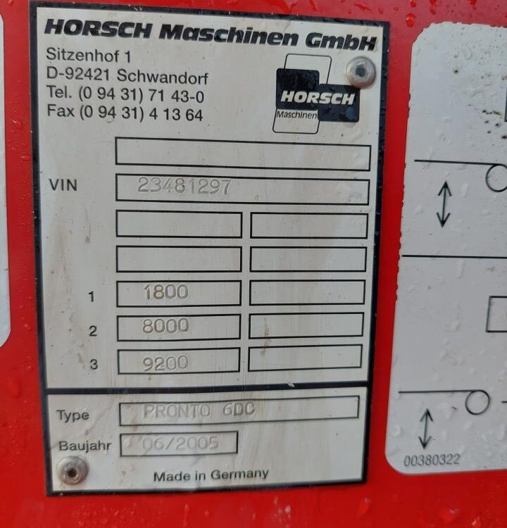 Horsch Pronto 6 DC med DuoDrill