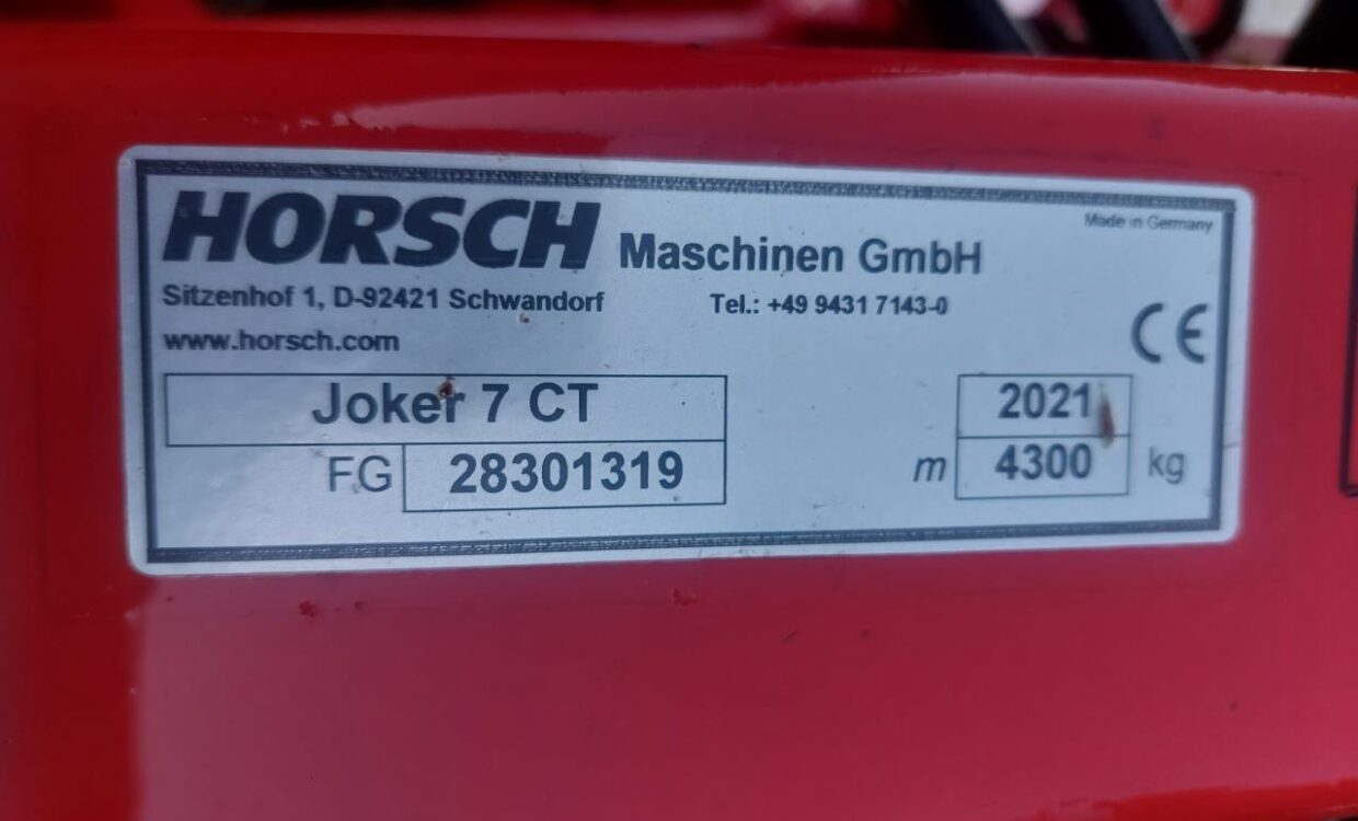 Horsch Joker 7 CT med CoverCrush disc