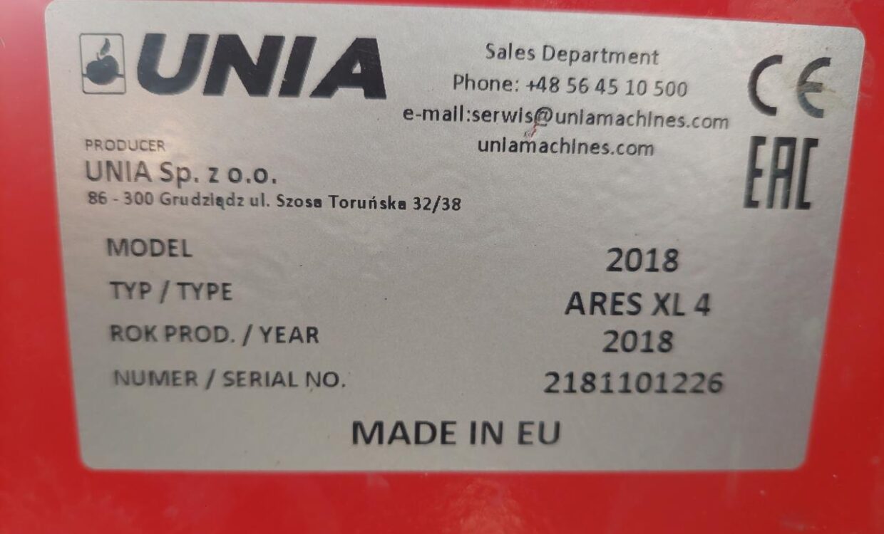 Unia ARES XL 4