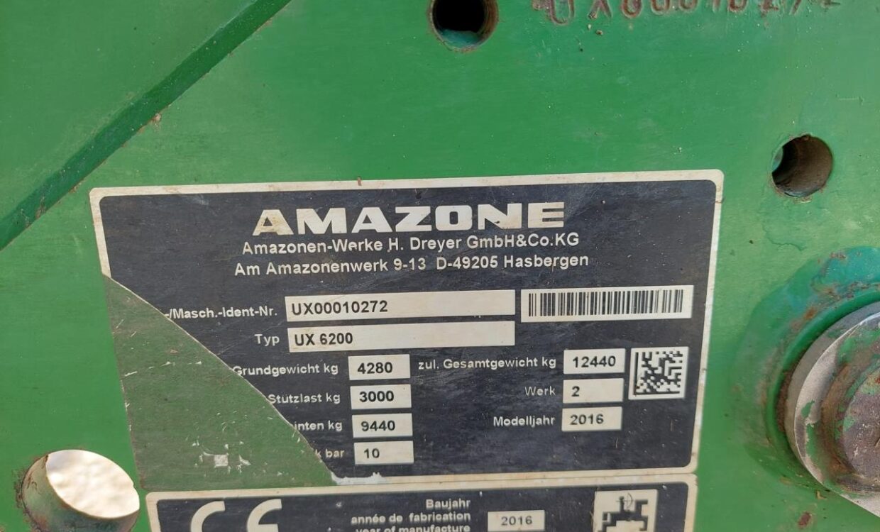 Amazone UX 6200 Super 28-30 M