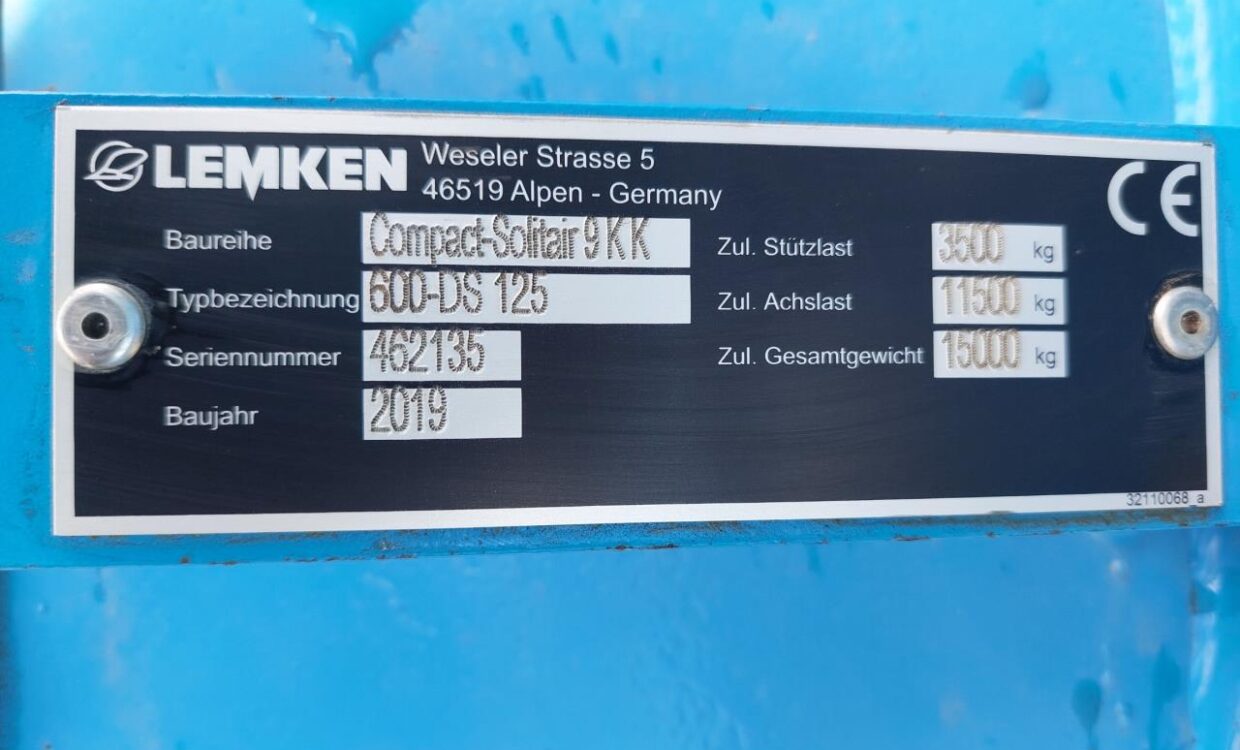 Lemken Compact-Solitair 9 KK