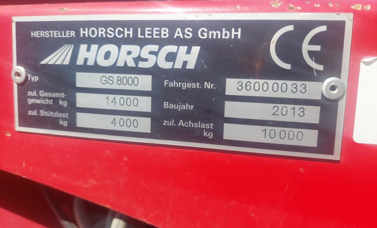 Horsch Leeb GS 8000