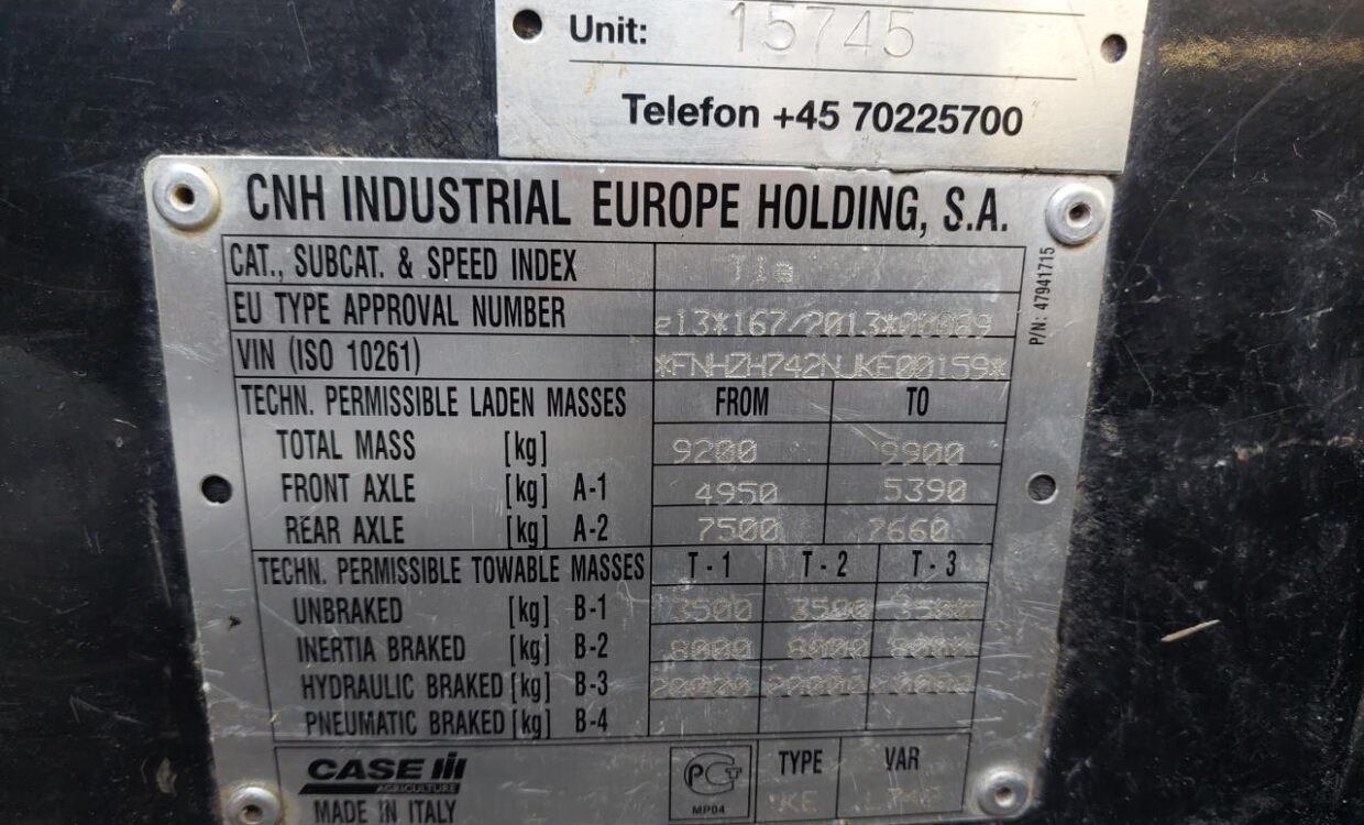 Case IH Farmlift 742