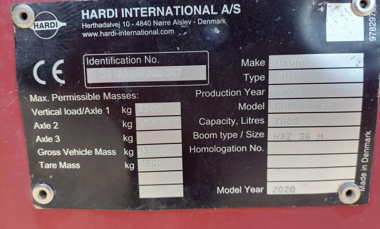 Hardi Commander 7000i - 36 m Twin