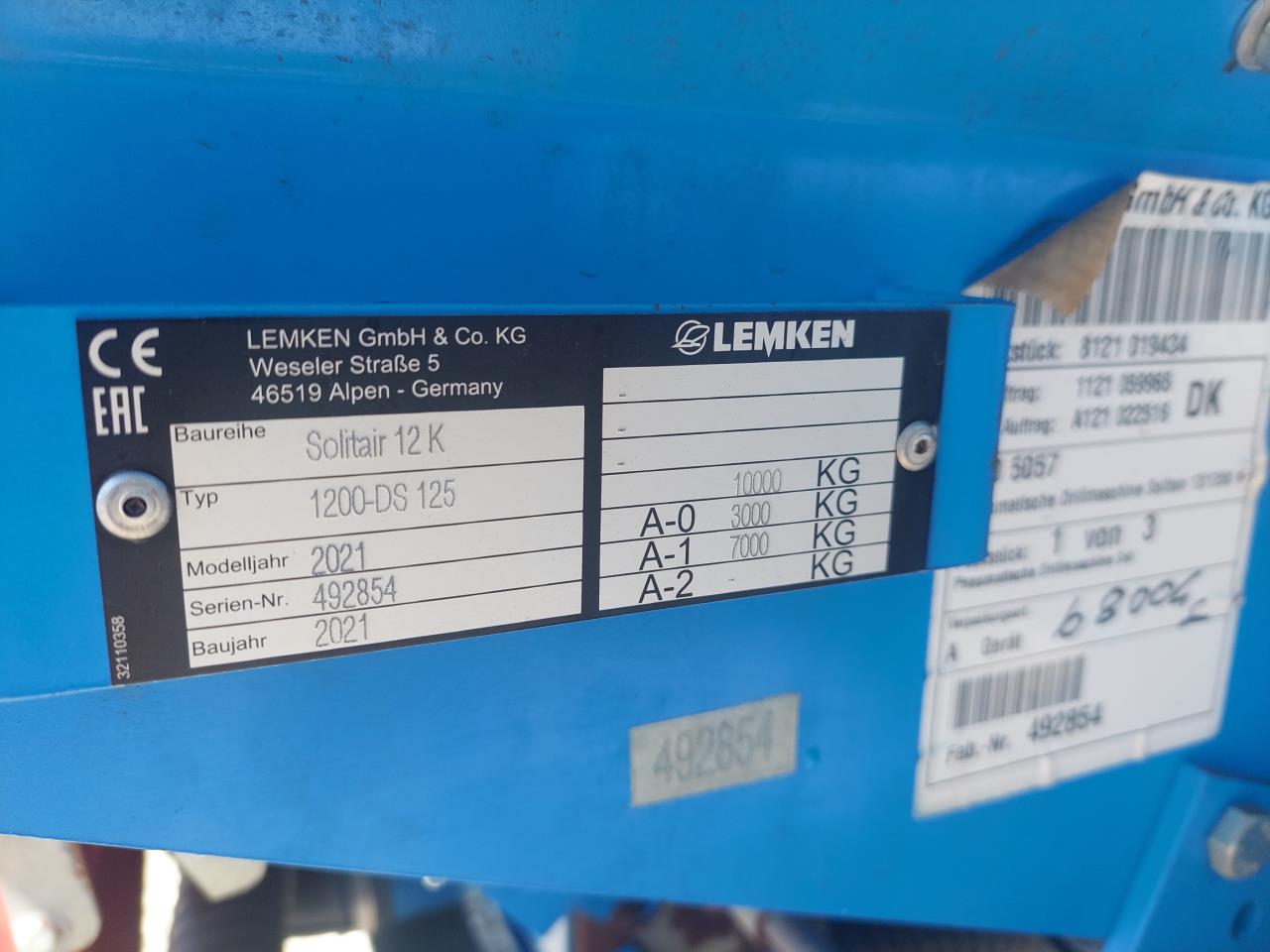 Lemken Solitair 12 K 1200-DS 125