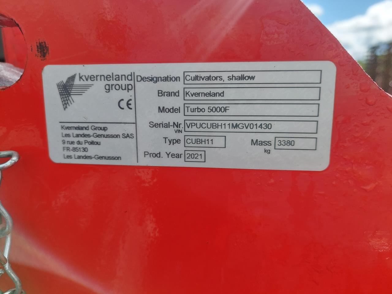 Kverneland Turbo 5000F