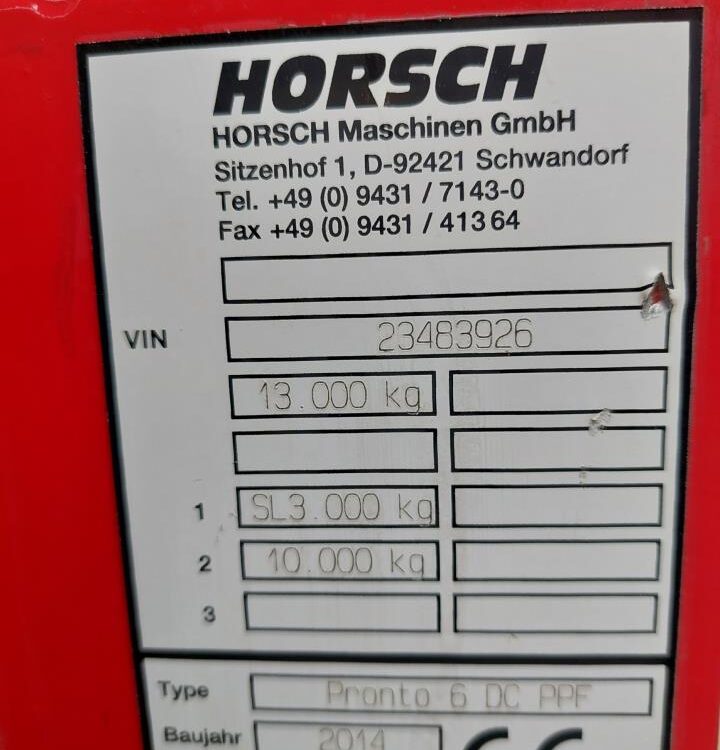 Horsch Pronto 6 DC PPF