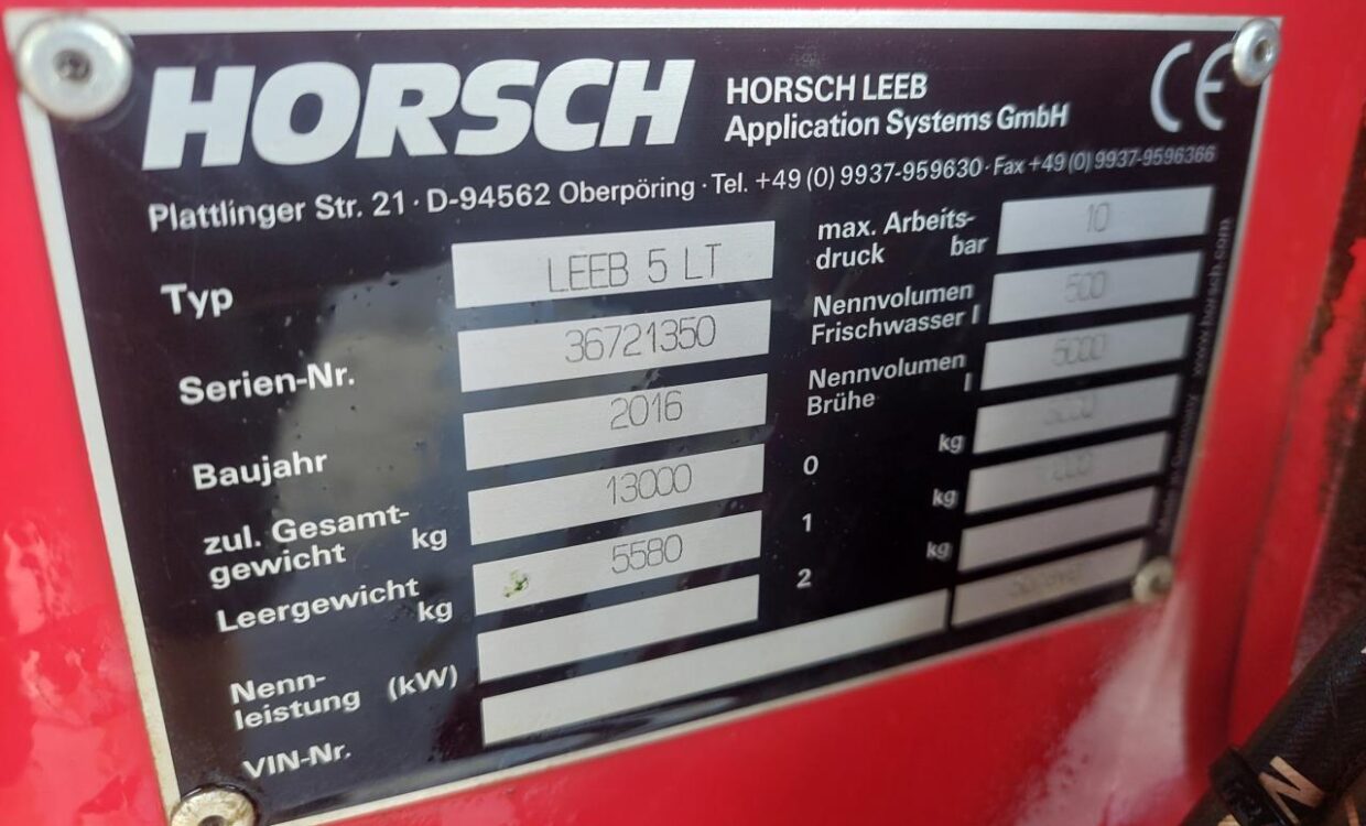 Horsch Leeb 5 LT - 30m