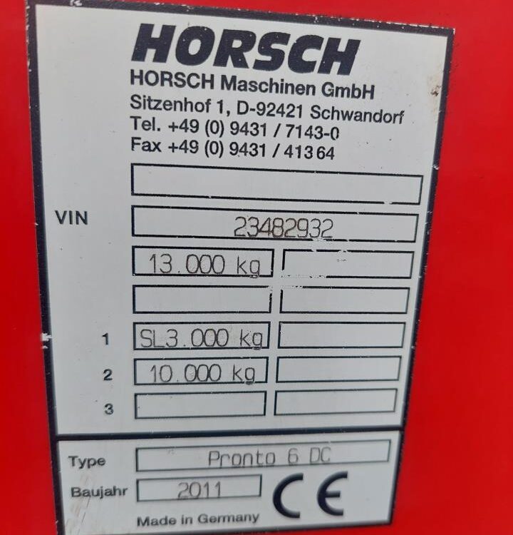Horsch Pronto 6 DC