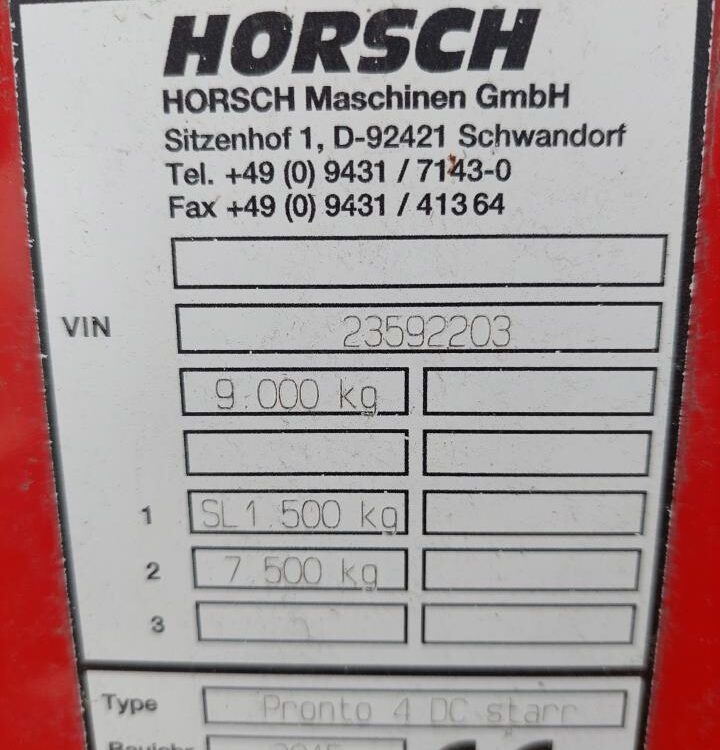Horsch Pronto 4 DC PPF med DuoDrill