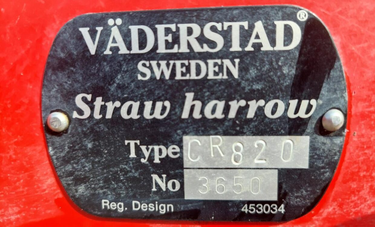 Väderstad Carrier 820 tallerkenharve