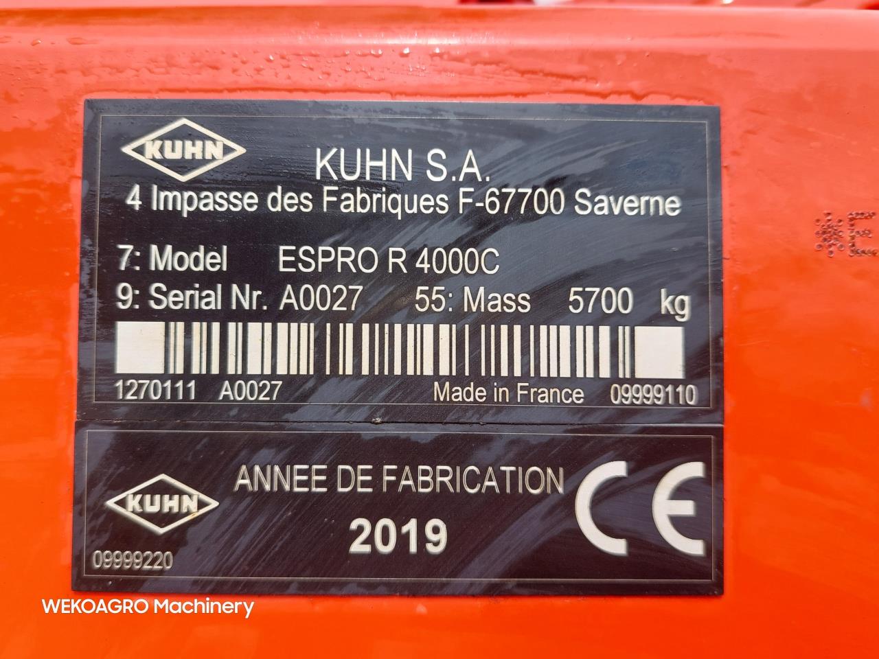 Kuhn ESPRO 4000 RC med frø-udstyr