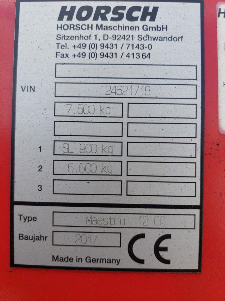Horsch Maestro 12 CC
