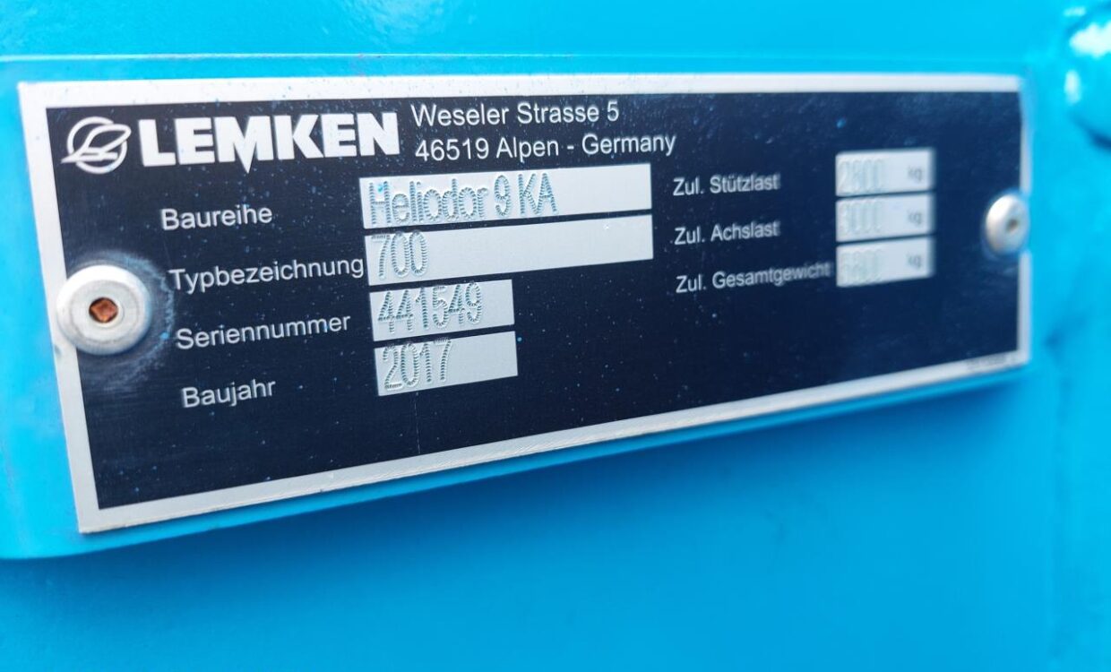 Lemken Heliodor 9/700 KA