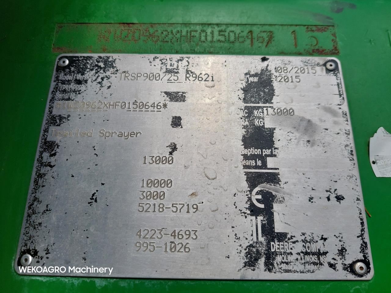 John Deere R962i PowrSpray 36-24m