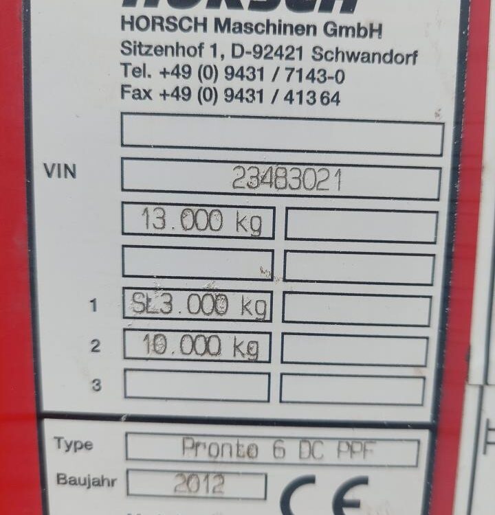 Horsch Pronto 6 DC