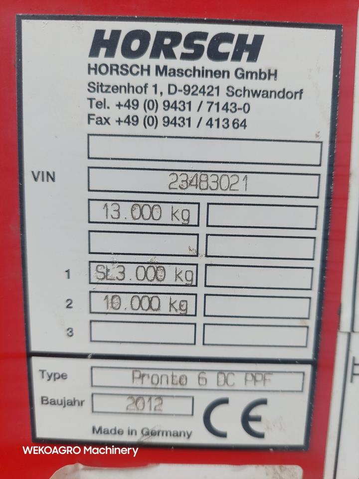 Horsch Pronto 6 DC