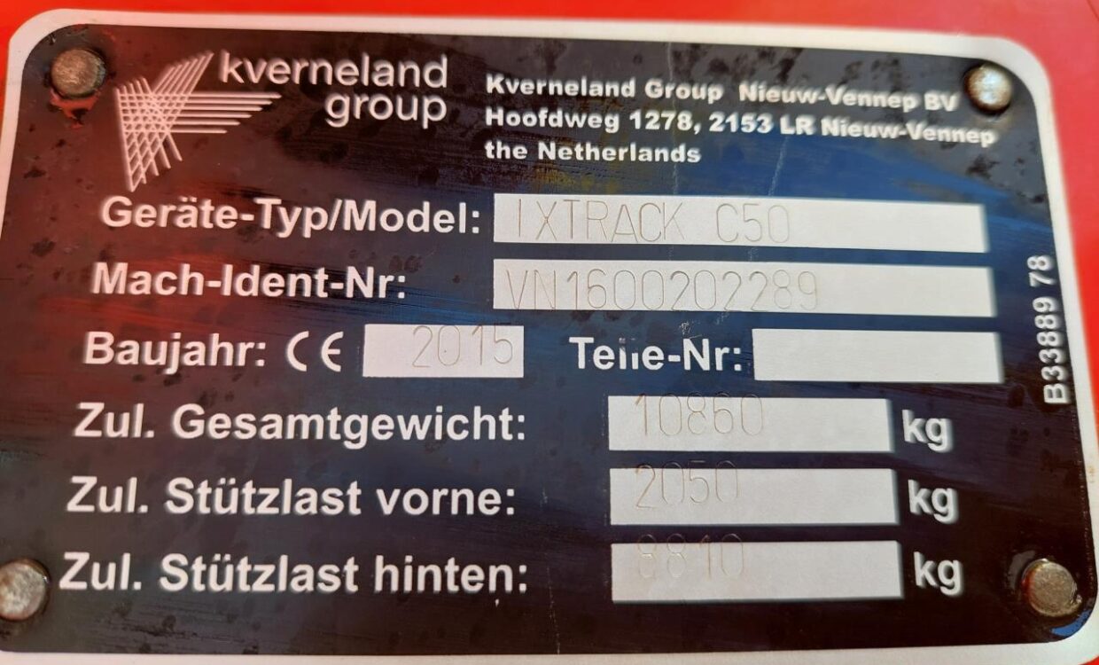 Kverneland ixtrack C50 - 30 m