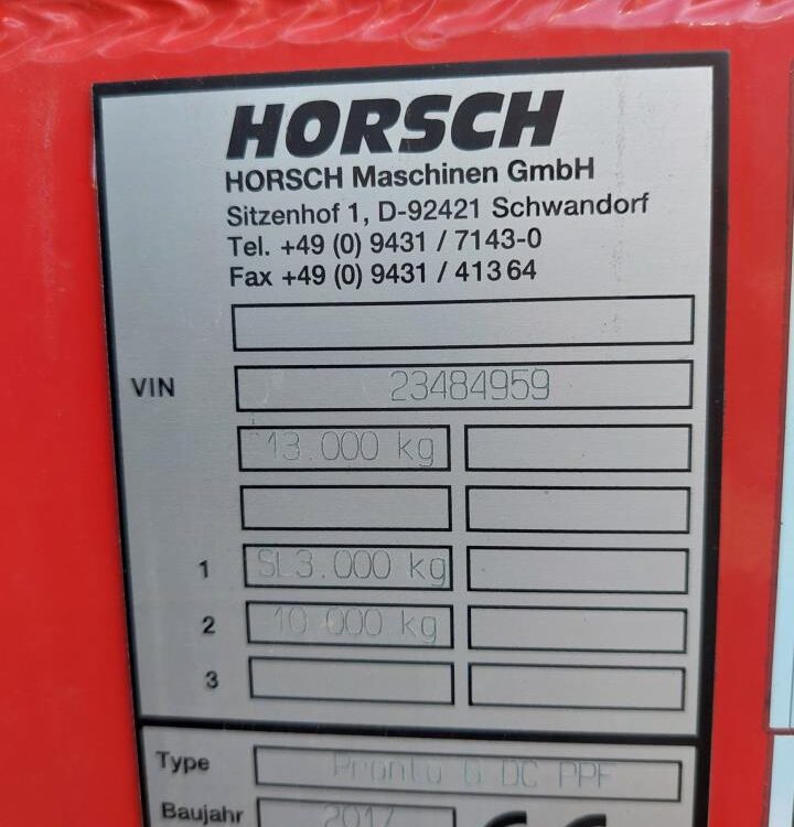 Horsch Pronto 6 DC PPF med Duodrill