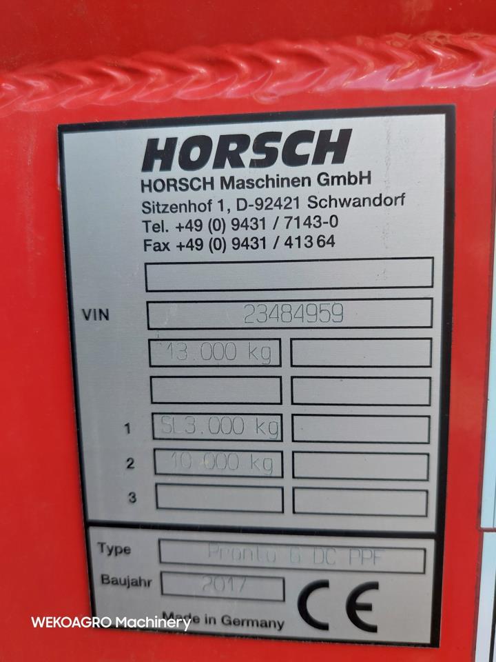 Horsch Pronto 6 DC PPF med Duodrill