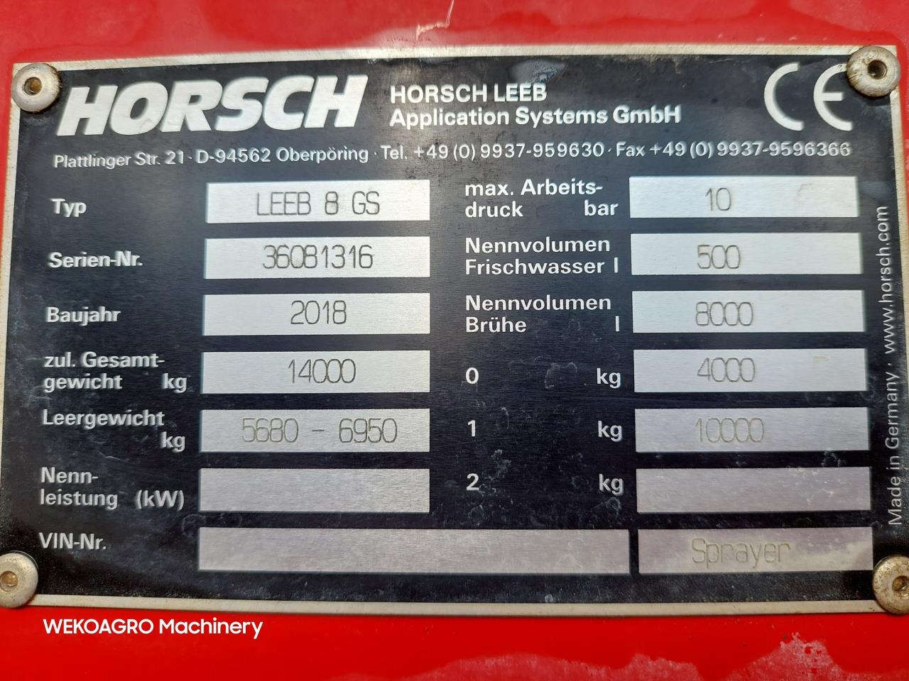 Horsch Leeb 8 GS - 42mHorsch Leeb 8 GS - 42m