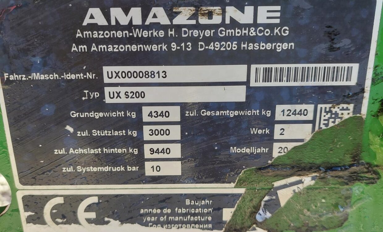 Amazone UX 6200 Super 30-24m