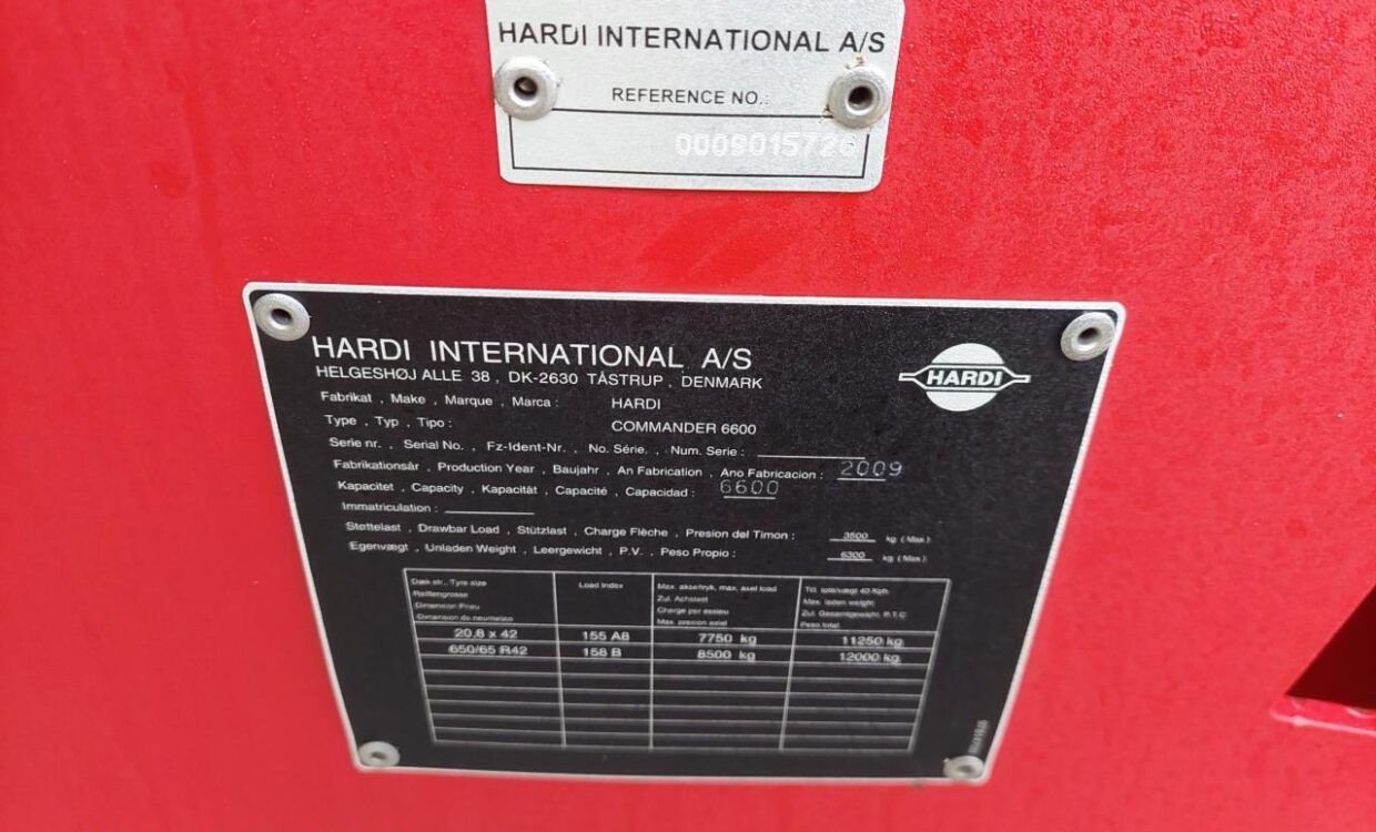 Hardi Commander 6600i - 36m Twin