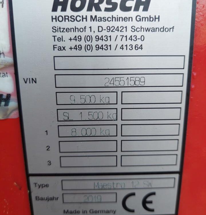 Horsch Maestro 12 SW