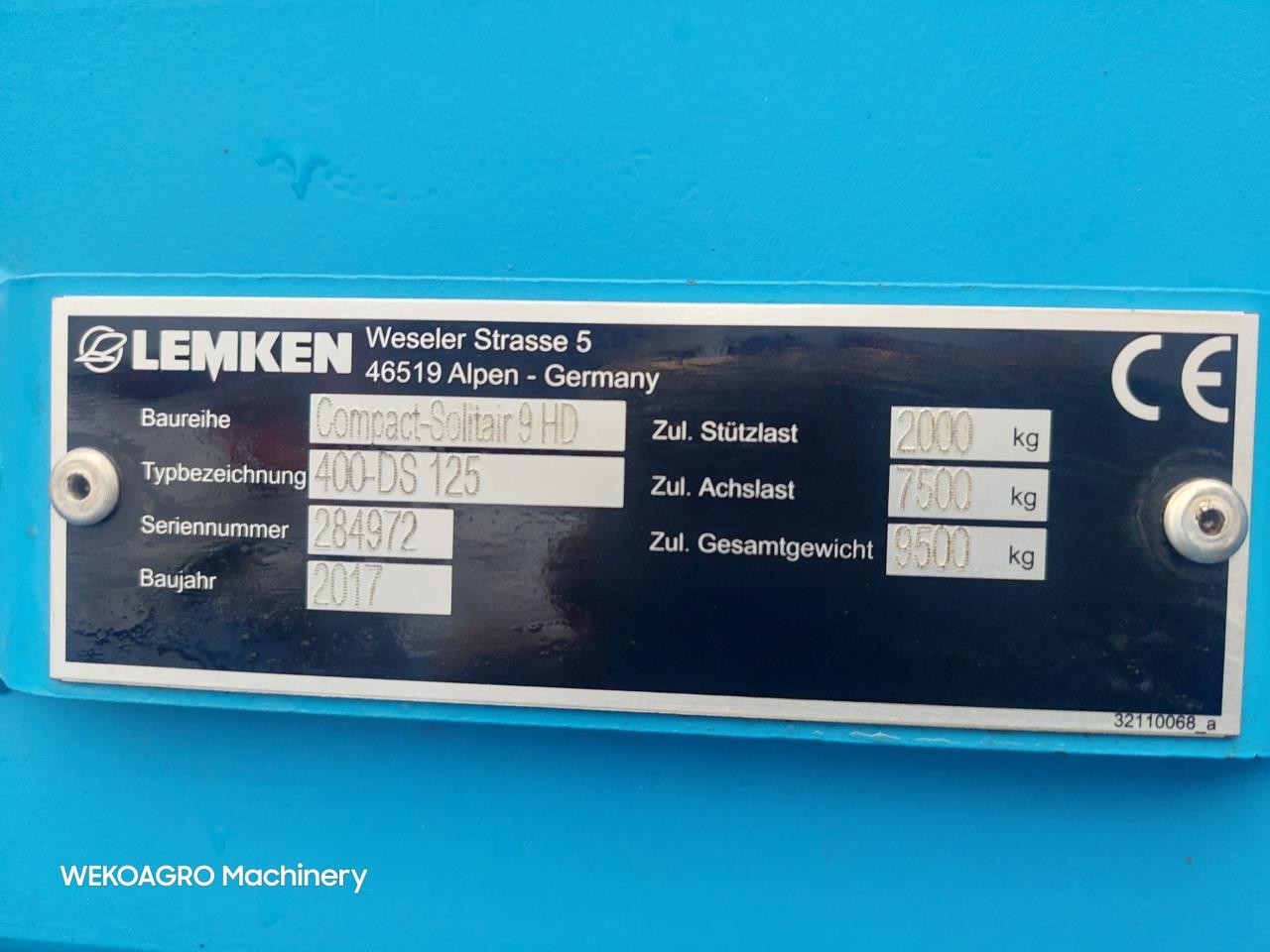 Lemken COMPACT-SOLITAIR 9/400 HD