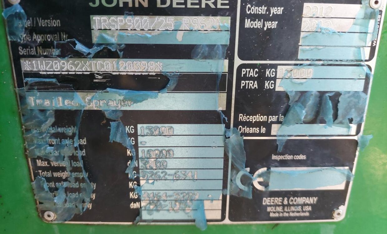 John Deere R962i - 36-24m