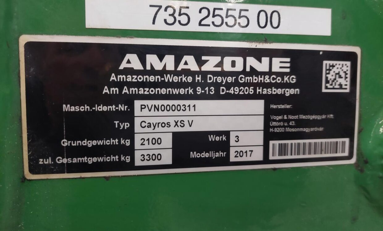 Amazone Cayros XS V 5 Furet