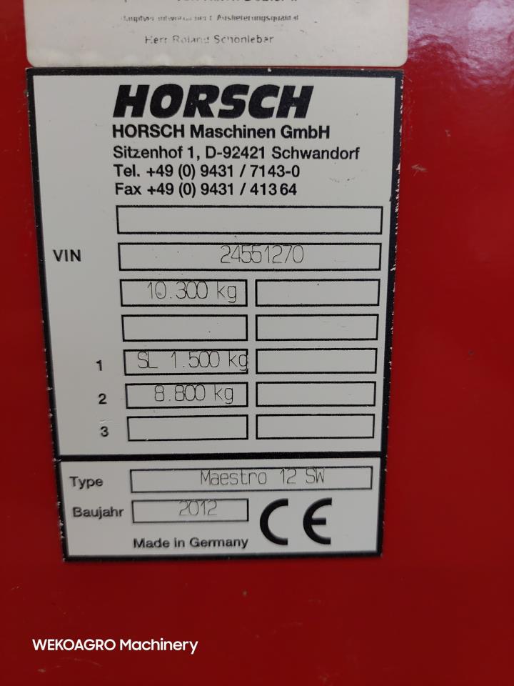 Horsch Maestro 12.75 SW