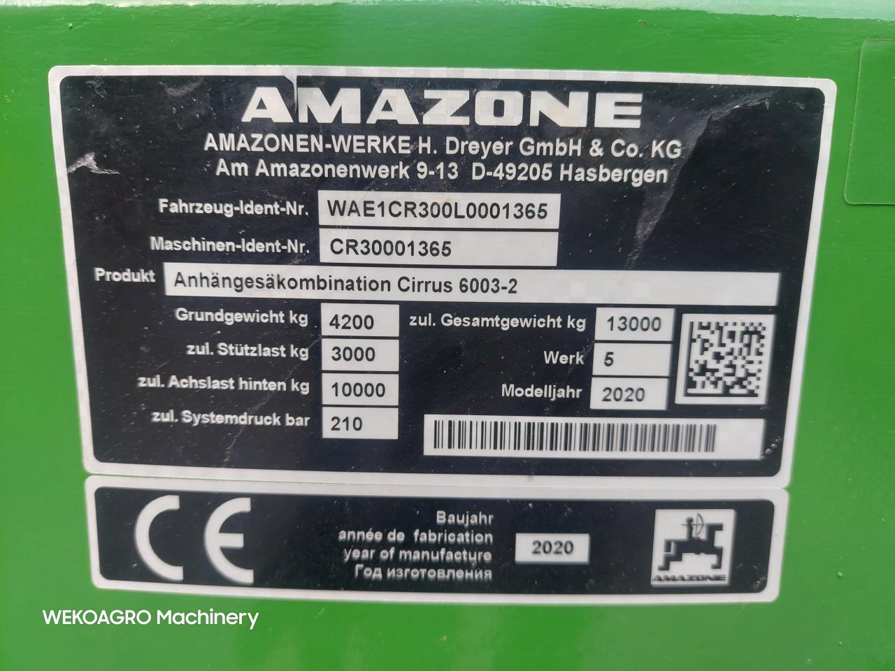 Amazone Cirrus 6003-2C med GreenDrill