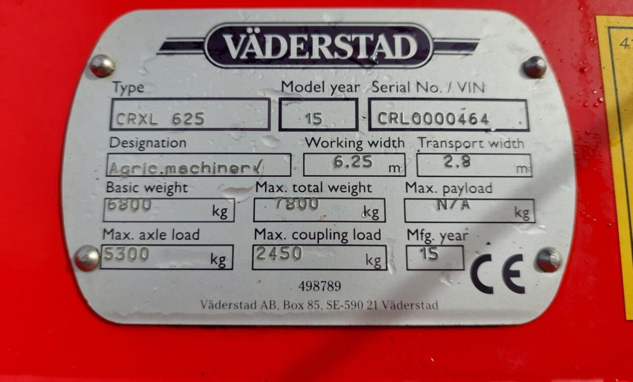 Väderstad Carrier XL 625
