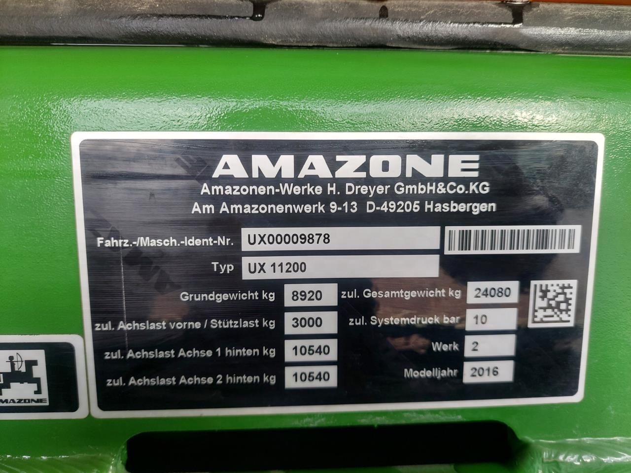 Amazone UX 11200 -36m med Amaselect