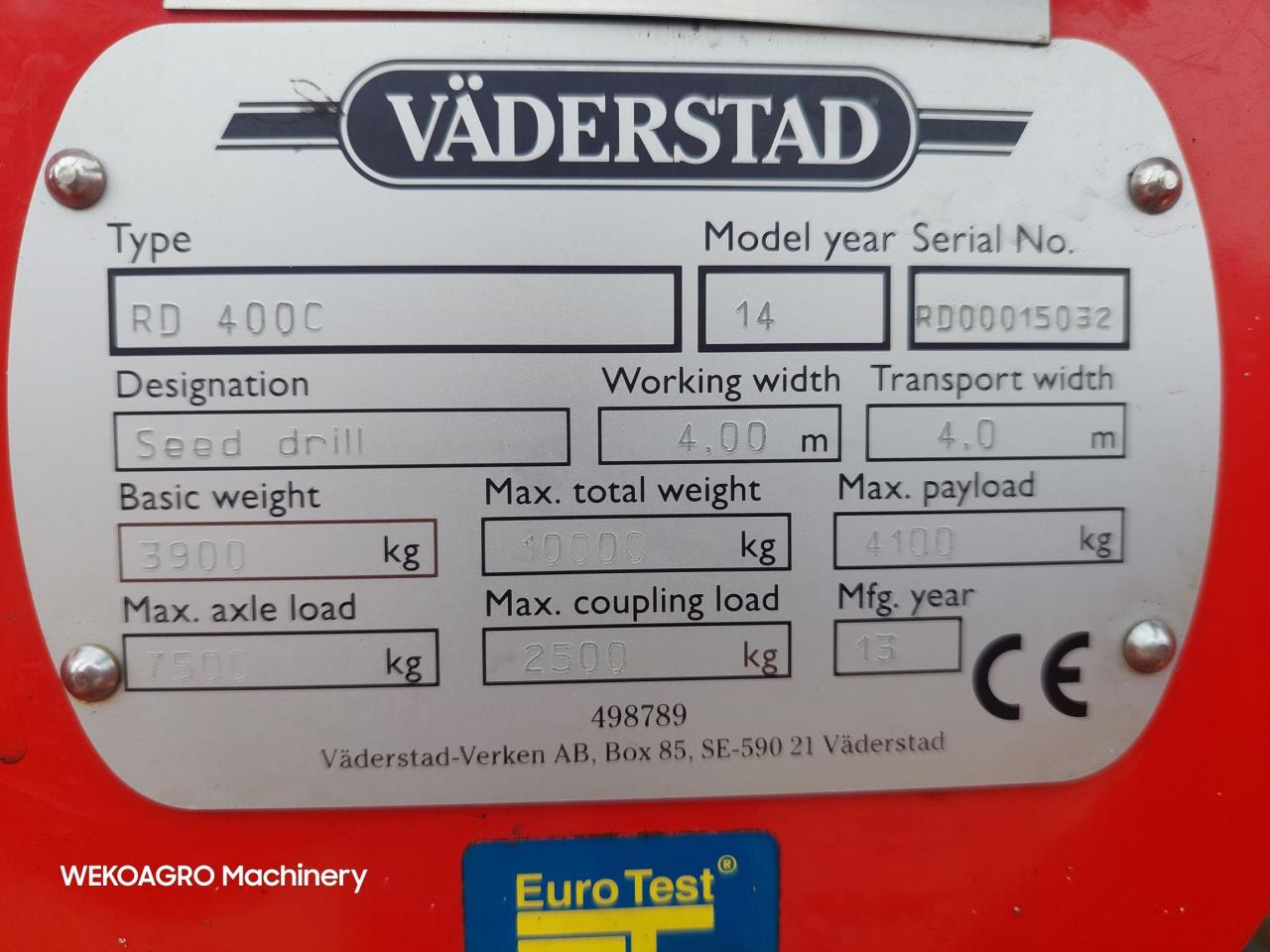 Väderstad RAPID 400 C Super XL