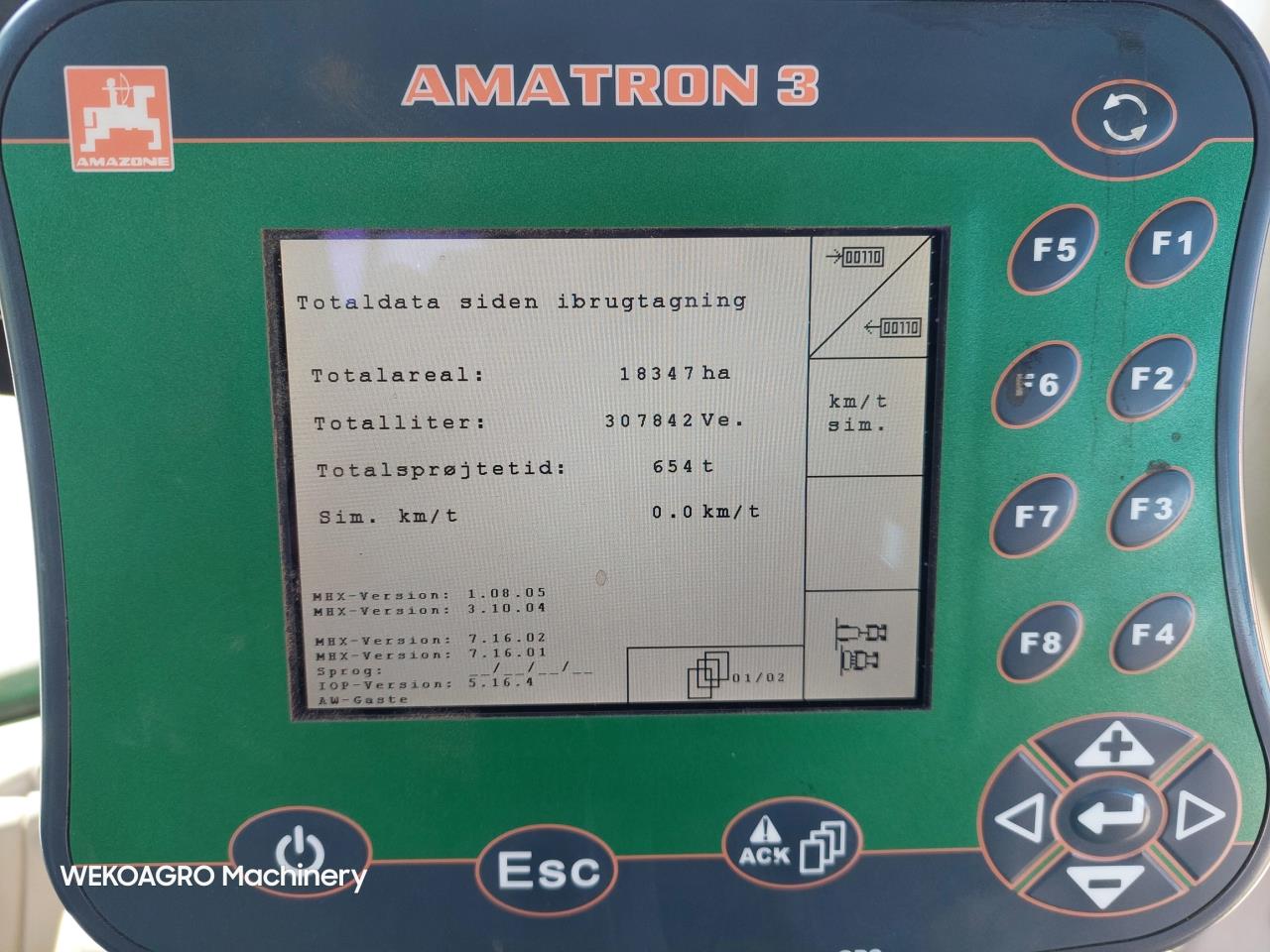 Amazone UX 6200 Super- 36m m GPS
